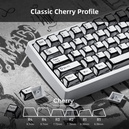 XVX Manga Graffiti Cherry Profile 134-Key Dye-Sublimation PBT Keycap Set - A-1 Thread Vault