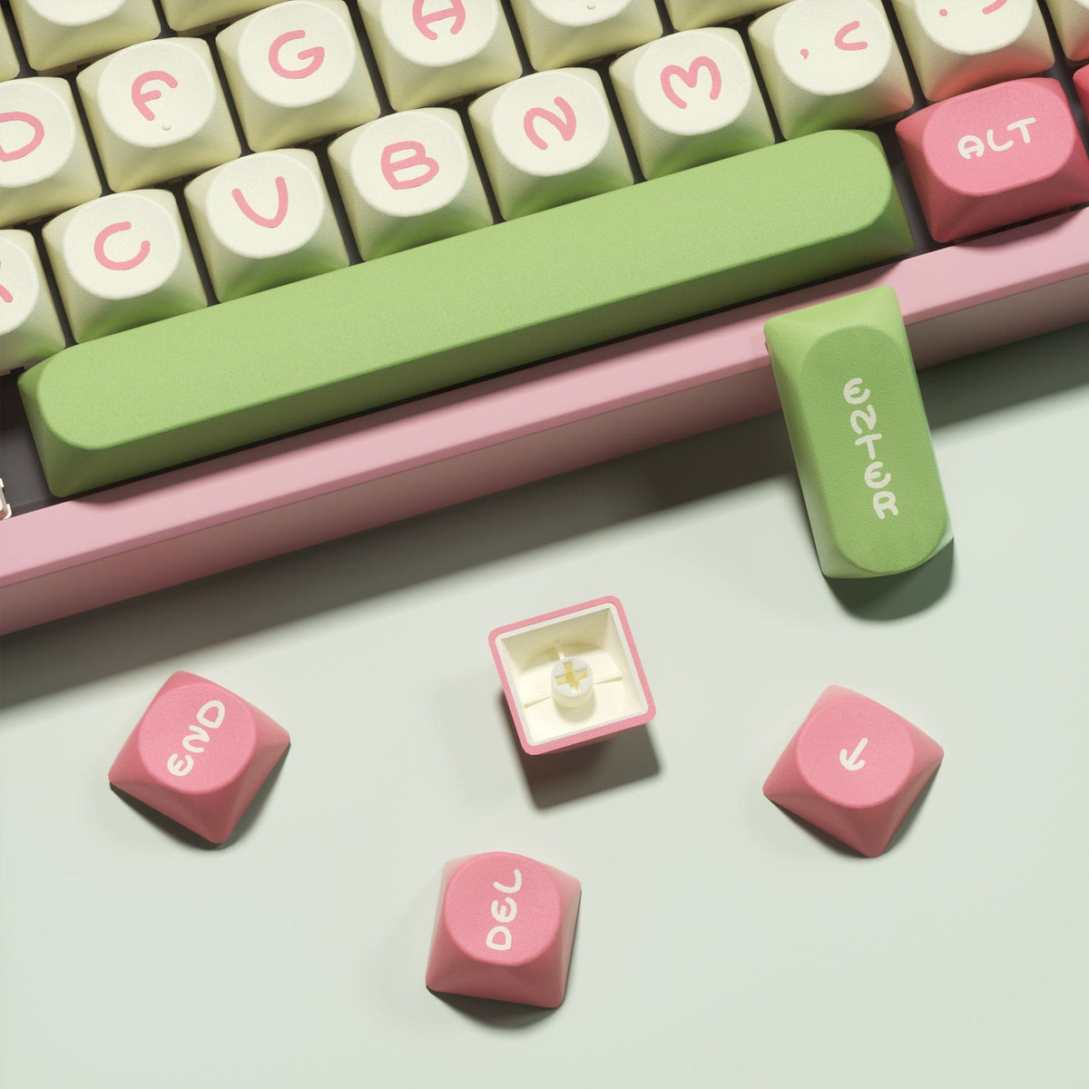 XVX MOOD Series MOA Profile Dye-Sublimation 130-Key PBT Keycap Set - A-1 Thread Vault
