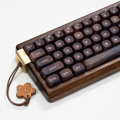 XVX MU68 FujiWave VIA Wireless Wooden Mechanical Keyboard - A-1 Thread Vault