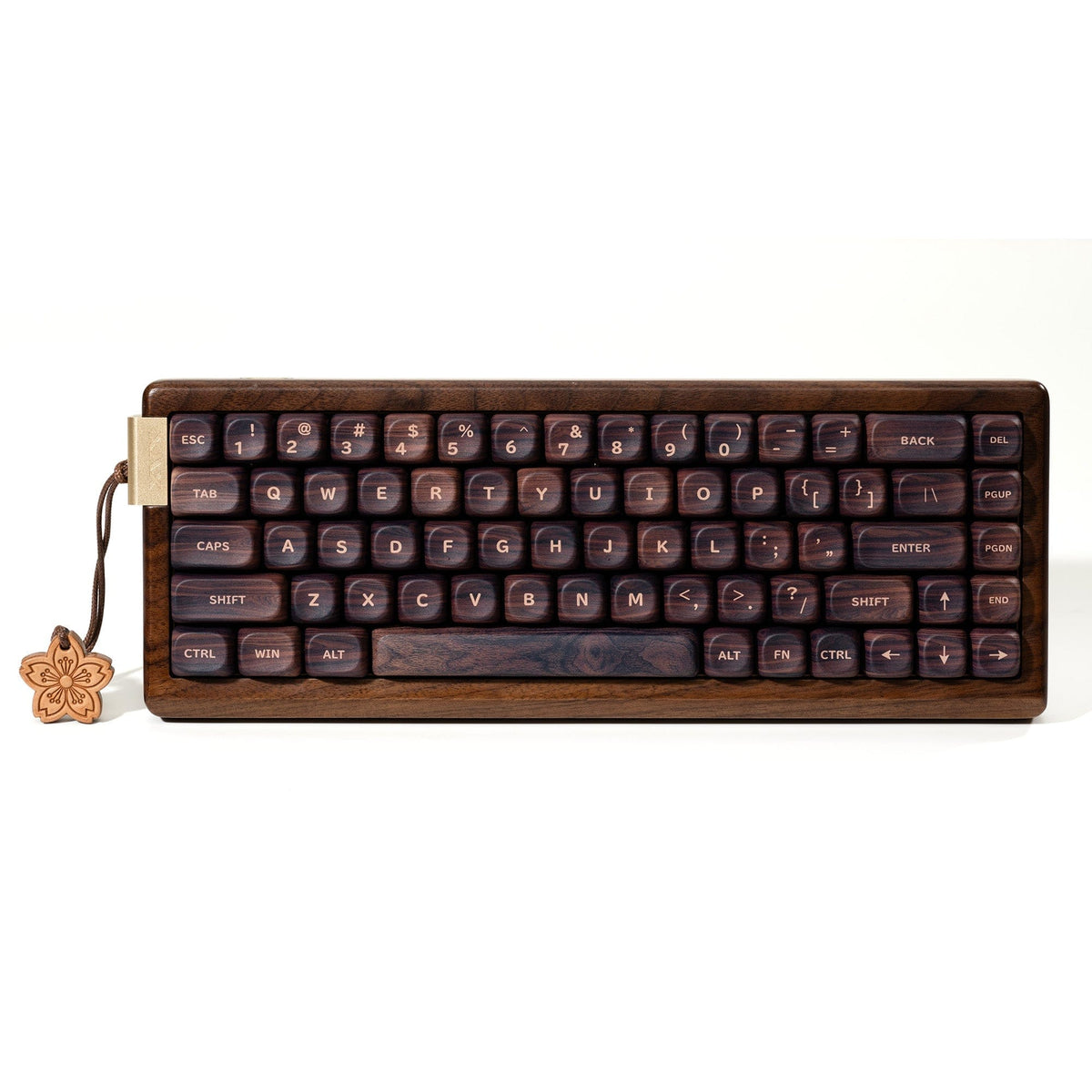 XVX MU68 FujiWave VIA Wireless Wooden Mechanical Keyboard - A-1 Thread Vault