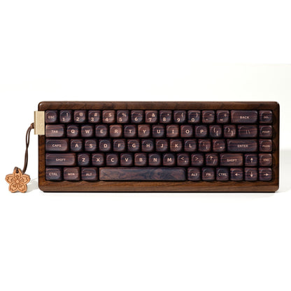 XVX MU68 FujiWave VIA Wireless Wooden Mechanical Keyboard - A-1 Thread Vault
