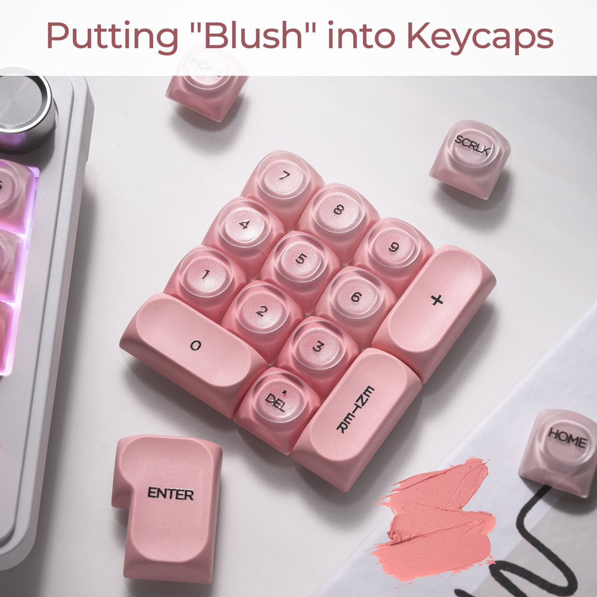 XVX Pink Blush HOA Profile Keycap Set 132-Key - A-1 Thread Vault