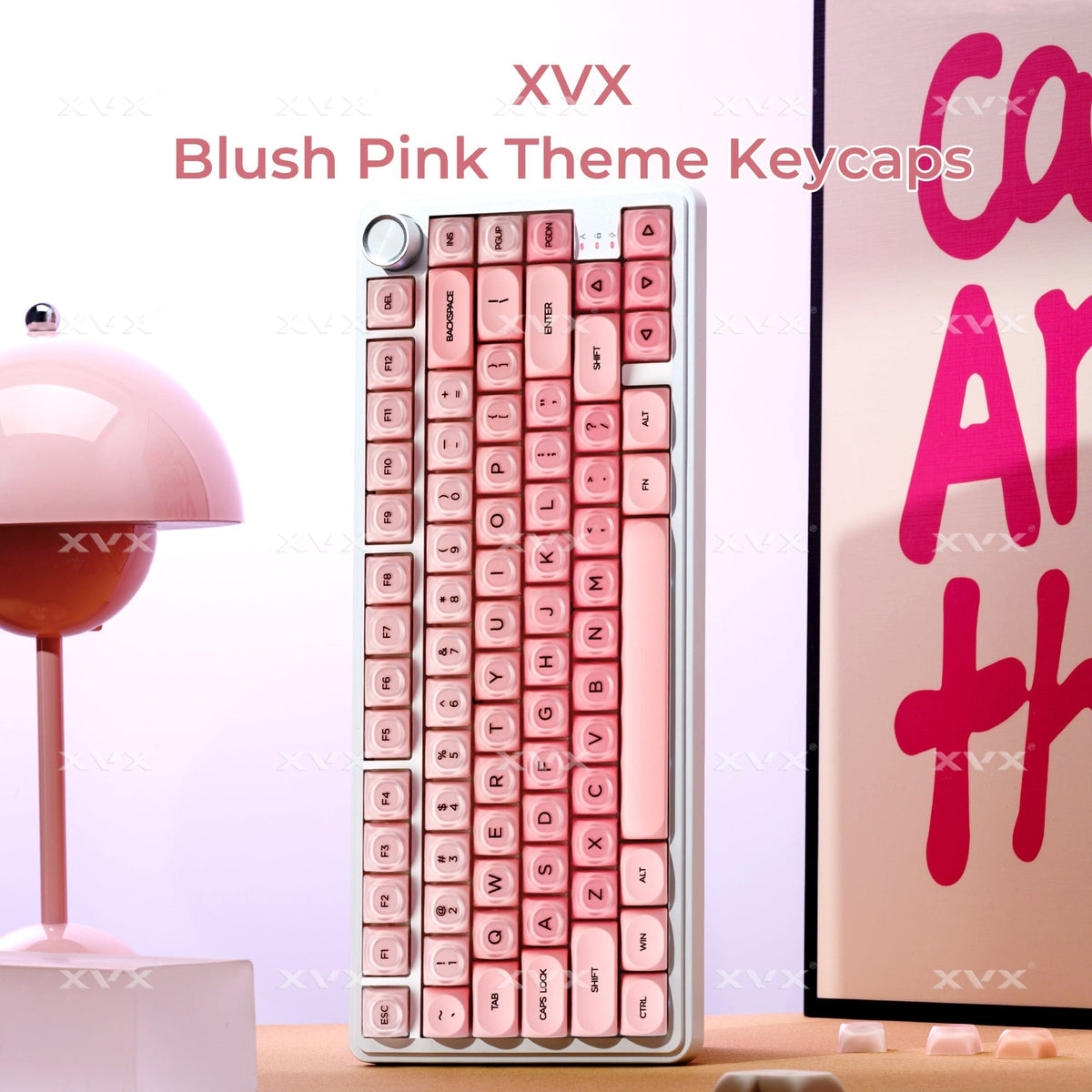 XVX Pink Blush HOA Profile Keycap Set 132-Key - A-1 Thread Vault