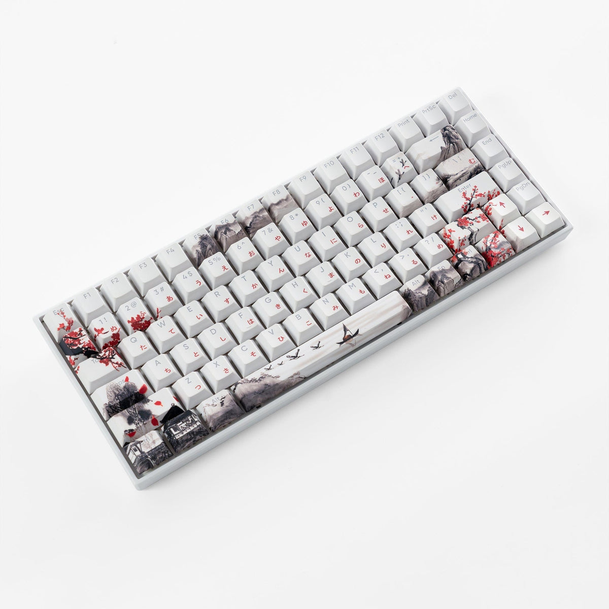 XVX Plum Blossom Cherry Profile Dye-Sublimation PBT Keycap Set - A-1 Thread Vault