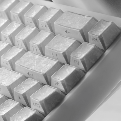 XVX PRISM Forged Carbon Shine-Through Cherry Profile 136-Key PBT Keycap Set - A-1 Thread Vault