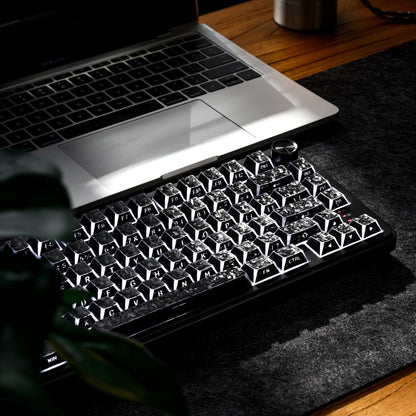 XVX PRISM Forged Carbon Shine-Through Cherry Profile 136-Key PBT Keycap Set - A-1 Thread Vault