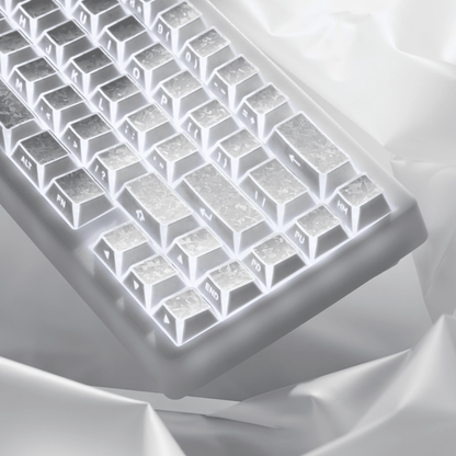 XVX PRISM Forged Carbon Shine-Through Cherry Profile 136-Key PBT Keycap Set - A-1 Thread Vault