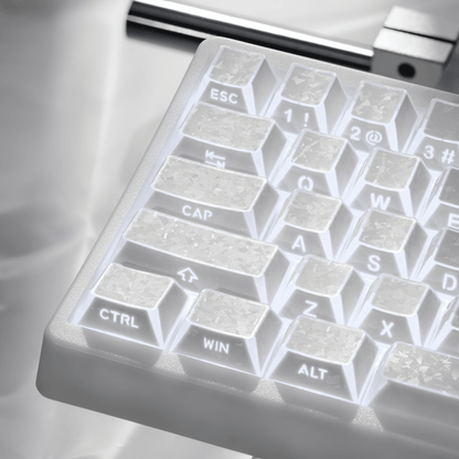 XVX PRISM Forged Carbon Shine-Through Cherry Profile 136-Key PBT Keycap Set - A-1 Thread Vault