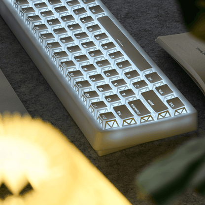 XVX PRISM Refraction Shine-Through Cherry Profile 130-Key PBT Keycap Set - A-1 Thread Vault