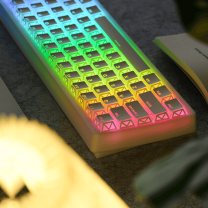 XVX PRISM Refraction Shine-Through Cherry Profile 130-Key PBT Keycap Set - A-1 Thread Vault