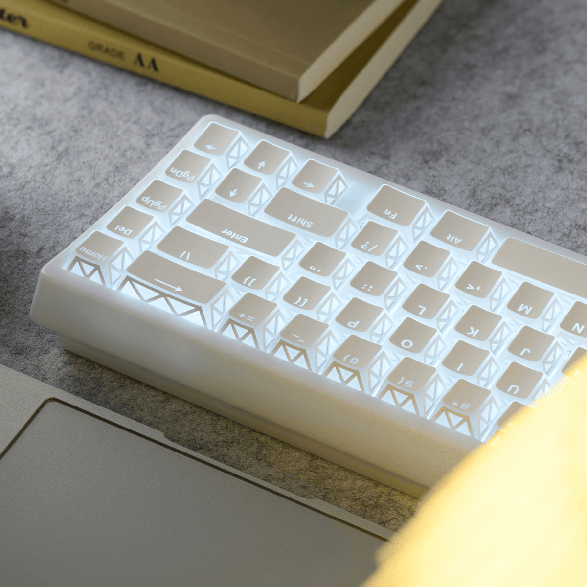 XVX PRISM Refraction Shine-Through Cherry Profile 130-Key PBT Keycap Set - A-1 Thread Vault
