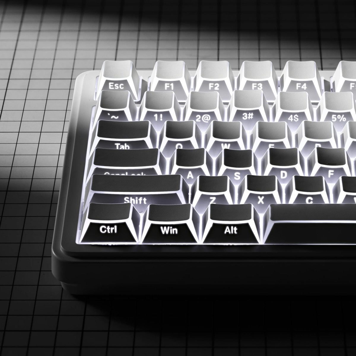 XVX PRISM Shadow Shine-Through Double-Shot Cherry Profile PBT Keycap Set - A-1 Thread Vault