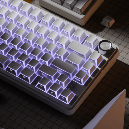 XVX PRISM Shadow Shine-Through Double-Shot Cherry Profile PBT Keycap Set - A-1 Thread Vault
