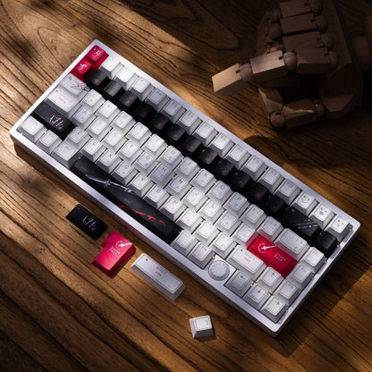 XVX PRISM Shine-Through Double-Shot Cherry Profile 142-Key PBT Keycap Set - A-1 Thread Vault
