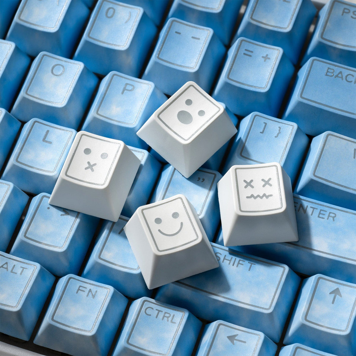 XVX PRISM Shine-Through Double-Shot Cherry Profile 142-Key PBT Keycap Set - A-1 Thread Vault