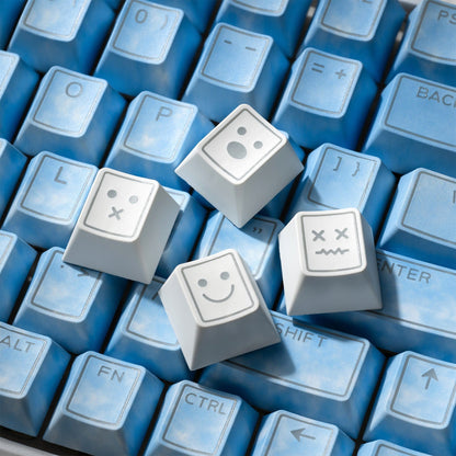 XVX PRISM Shine-Through Double-Shot Cherry Profile 142-Key PBT Keycap Set - A-1 Thread Vault