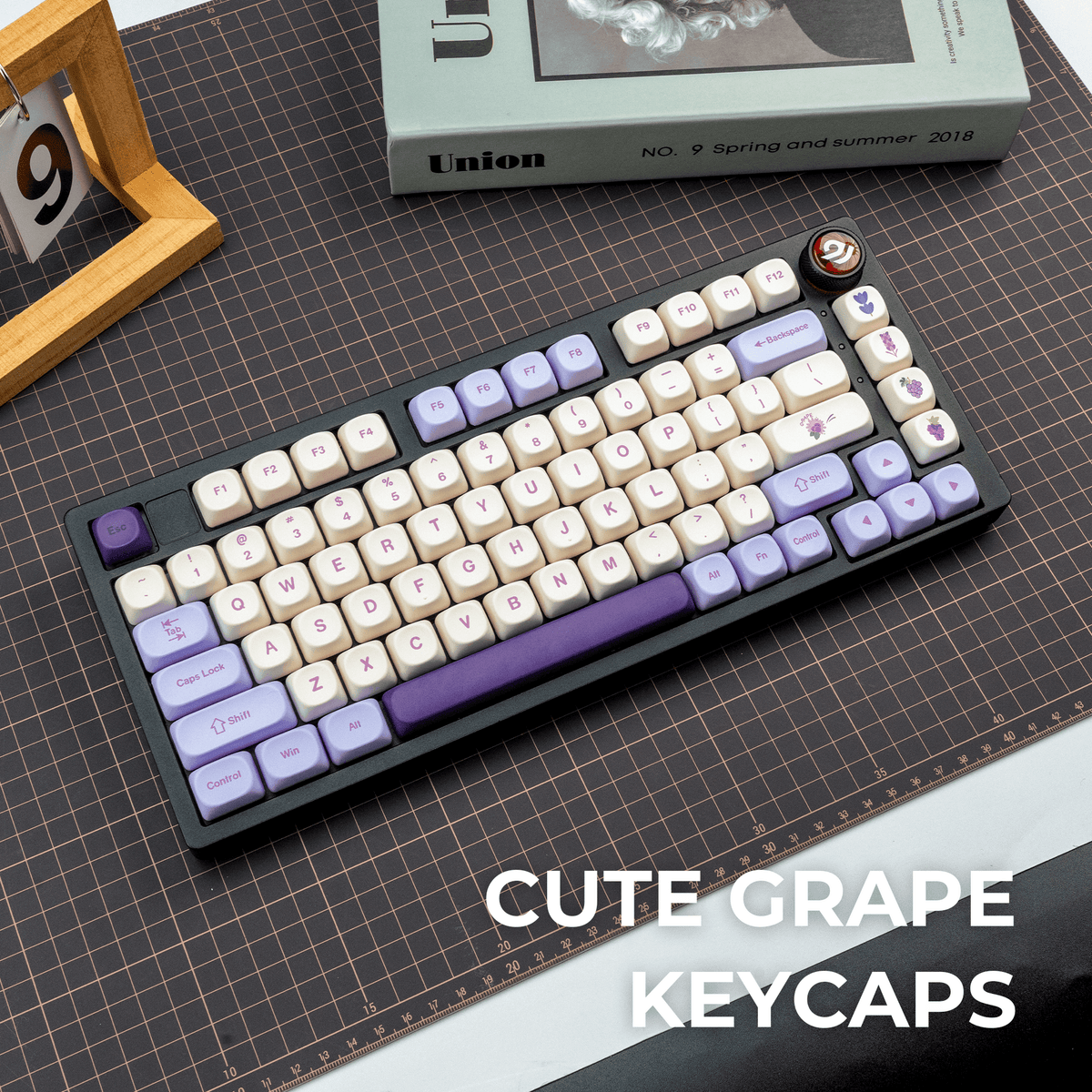 XVX Purple Grapes MOA Profile Dye-Sublimation 143-Key PBT Keycap Set - A-1 Thread Vault