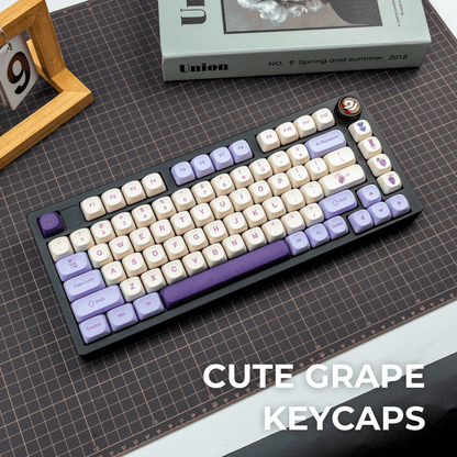 XVX Purple Grapes MOA Profile Dye-Sublimation 143-Key PBT Keycap Set - A-1 Thread Vault