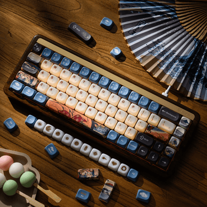 XVX U-kiyoe Fugaku (冨嶽) Series Glaze Textured MOA Profile Keycap Set - A-1 Thread Vault