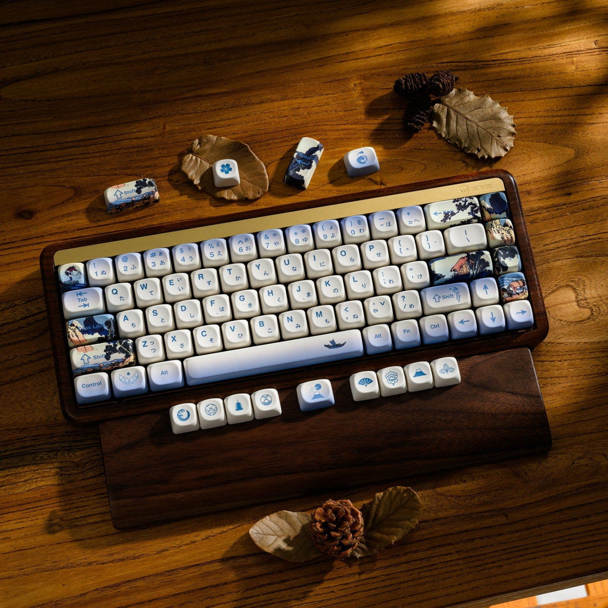 XVX U-kiyoe Fugaku (冨嶽) Series Glaze Textured MOA Profile Keycap Set - A-1 Thread Vault