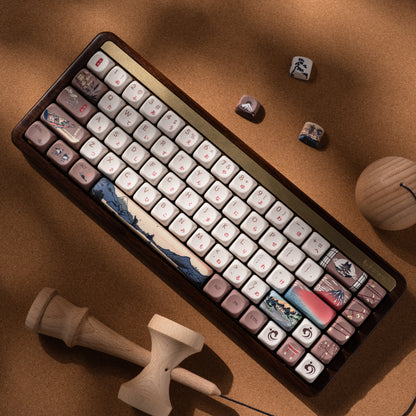 XVX U-kiyoe Fugaku (冨嶽) Series Glaze Textured MOA Profile Keycap Set - A-1 Thread Vault