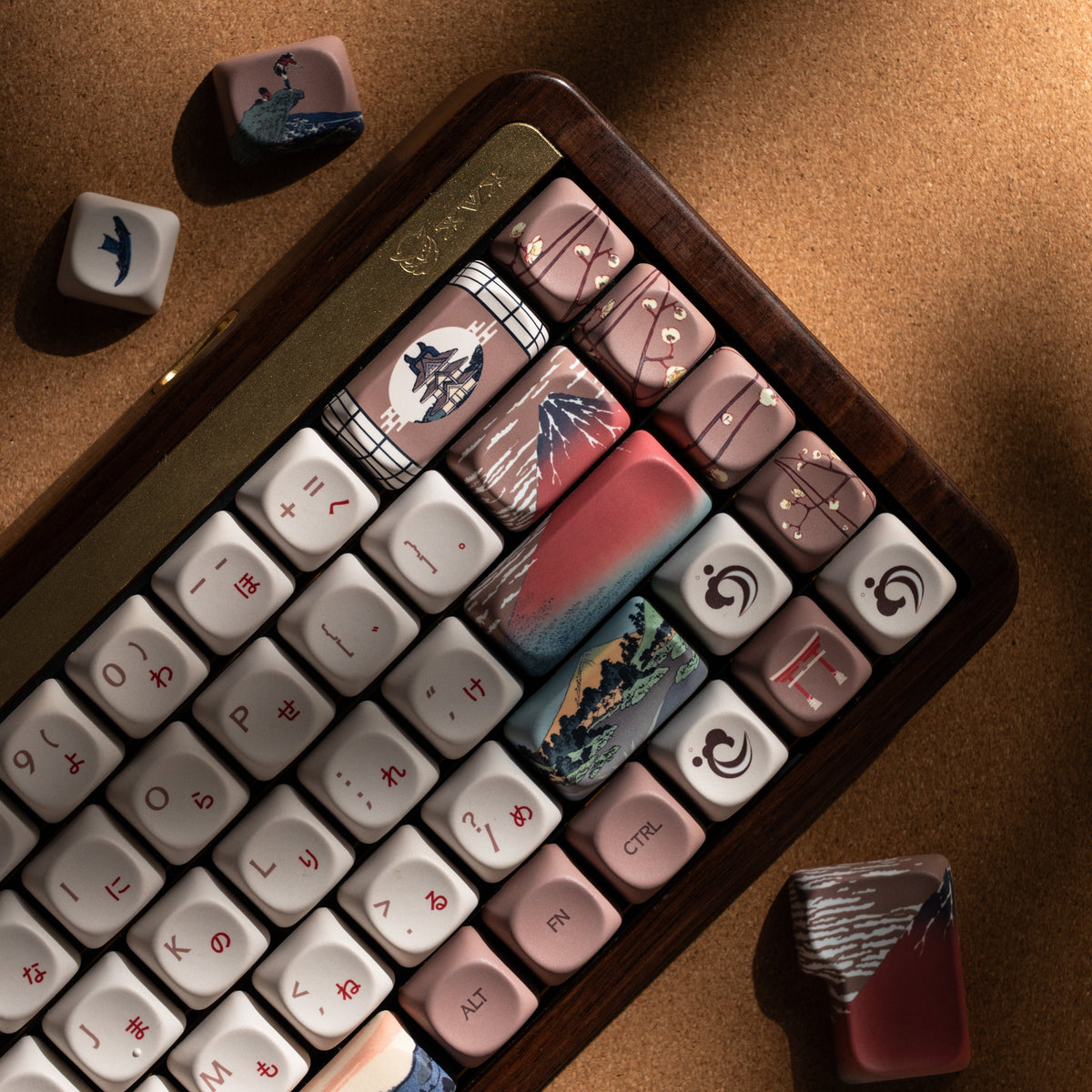 XVX U-kiyoe Fugaku (冨嶽) Series Glaze Textured MOA Profile Keycap Set - A-1 Thread Vault
