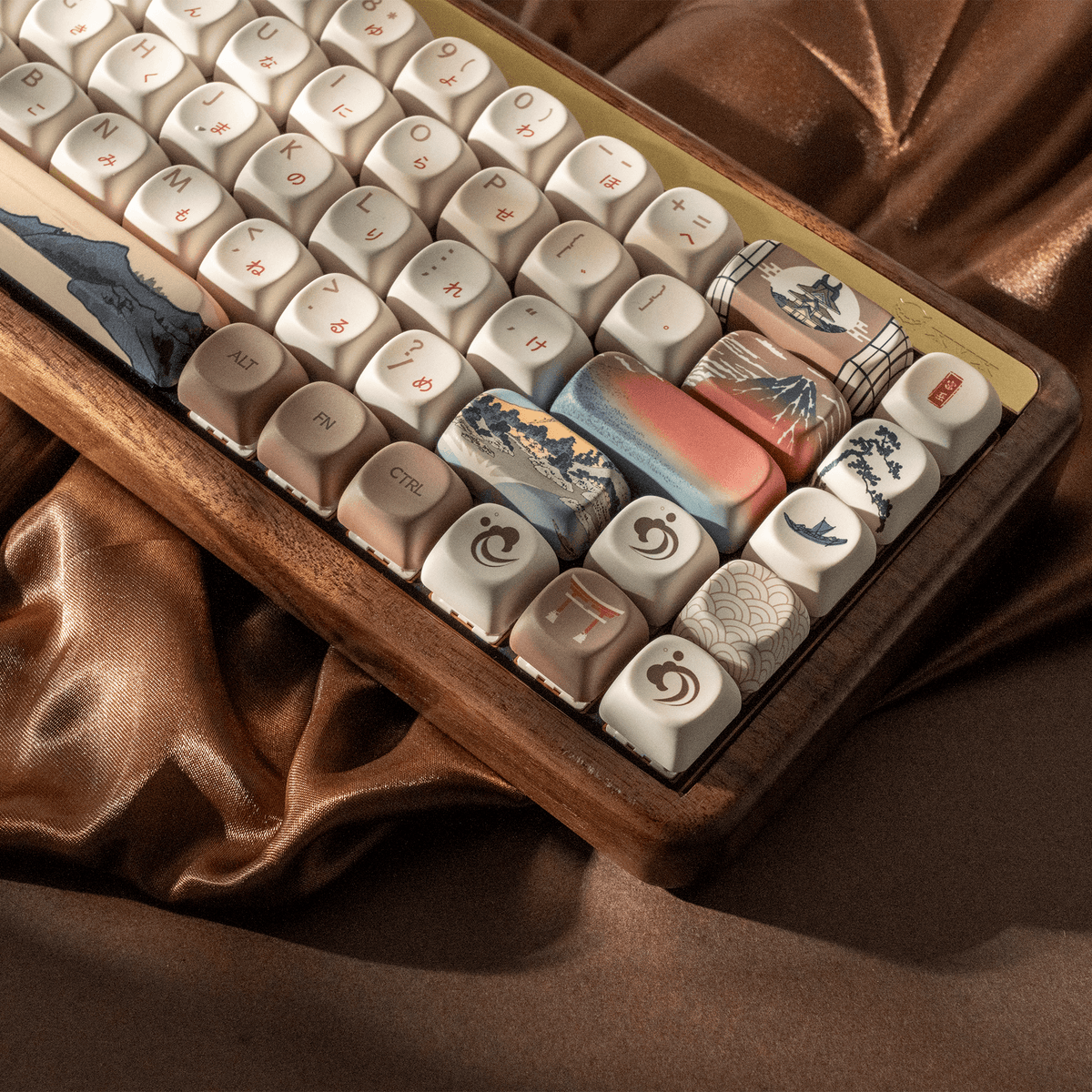 XVX U-kiyoe Fugaku (冨嶽) Series Glaze Textured MOA Profile Keycap Set - A-1 Thread Vault