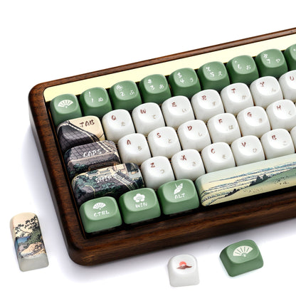 XVX U-kiyoe Fugaku (冨嶽) Series Glaze Textured MOA Profile Keycap Set - A-1 Thread Vault
