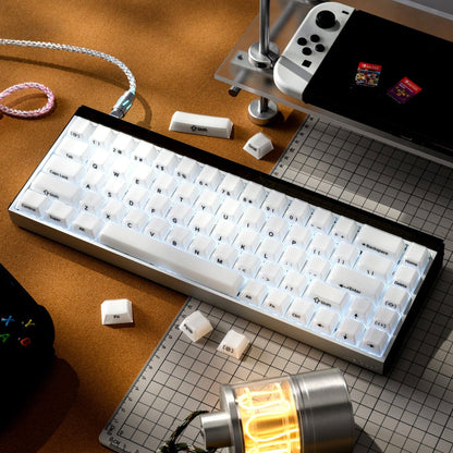 XVX Velvet Jelly Side-Printed Translucent Cherry Profile Double-Shot Keycap Set - A-1 Thread Vault
