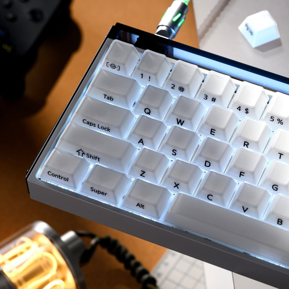 XVX Velvet Jelly Side-Printed Translucent Cherry Profile Double-Shot Keycap Set - A-1 Thread Vault