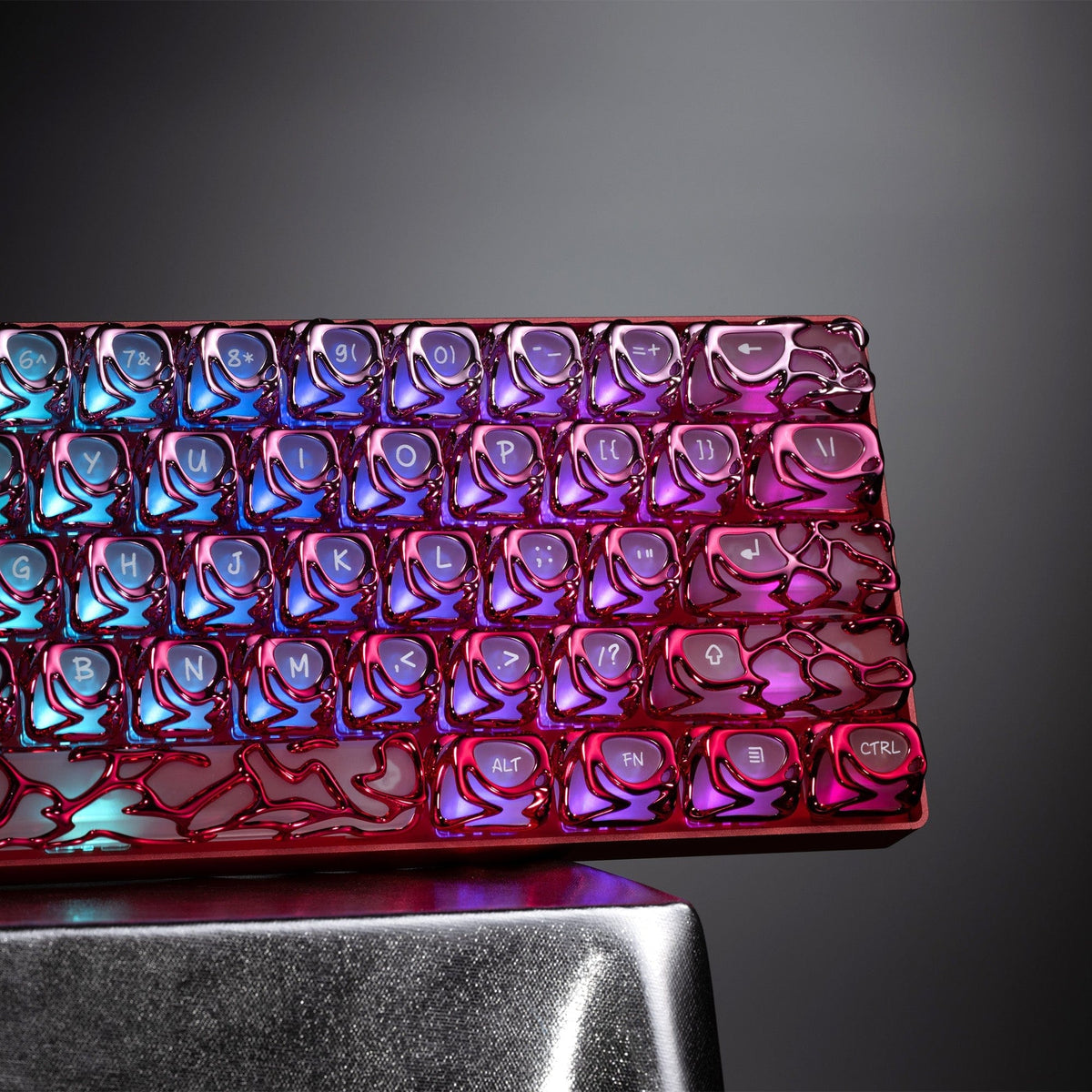 XVX Venom Themed Liquid Metallic Electroplating ABS+PC Keycap Set - A-1 Thread Vault