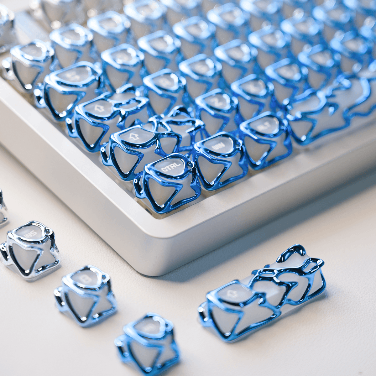 XVX Venom Themed Liquid Metallic Electroplating ABS+PC Keycap Set - A-1 Thread Vault