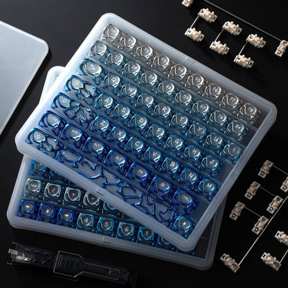XVX Venom Themed Liquid Metallic Electroplating ABS+PC Keycap Set - A-1 Thread Vault