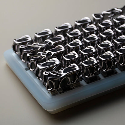 XVX Venom Themed Liquid Metallic Electroplating ABS+PC Keycap Set - A-1 Thread Vault