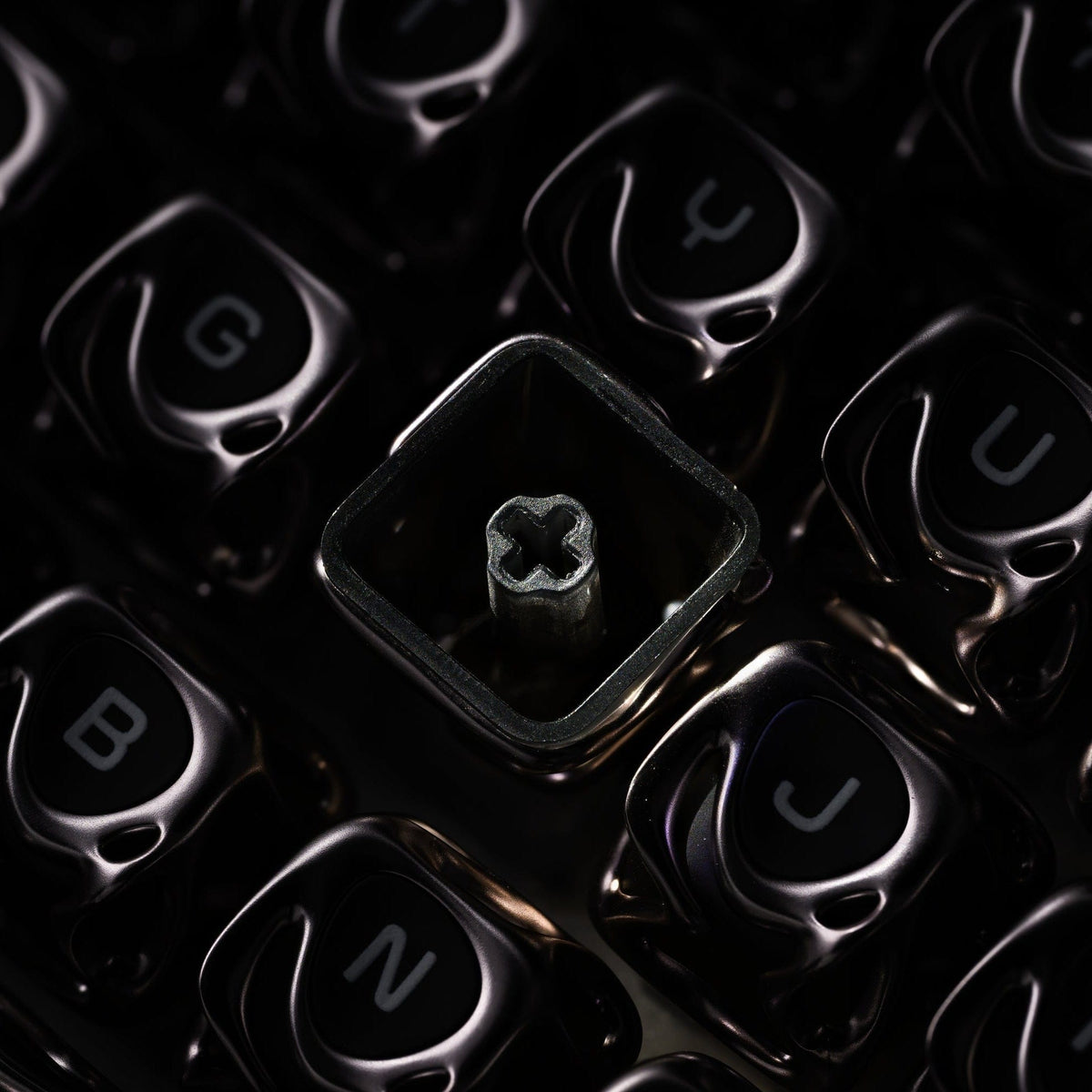 XVX Venom Themed Liquid Metallic Electroplating ABS+PC Keycap Set - A-1 Thread Vault