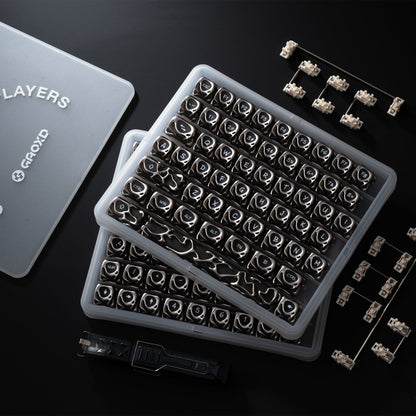 XVX Venom Themed Liquid Metallic Electroplating ABS+PC Keycap Set - A-1 Thread Vault