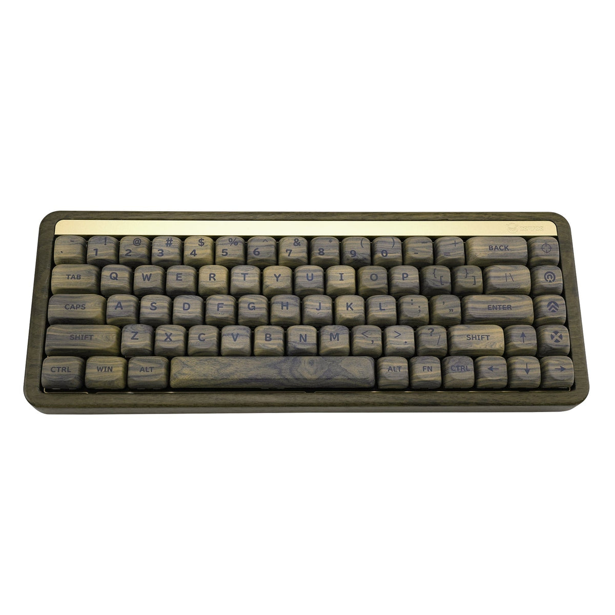 XVX Walnut Texture MOA Profile Dye-Sublimation PBT 130-Key Keycap Set - A-1 Thread Vault