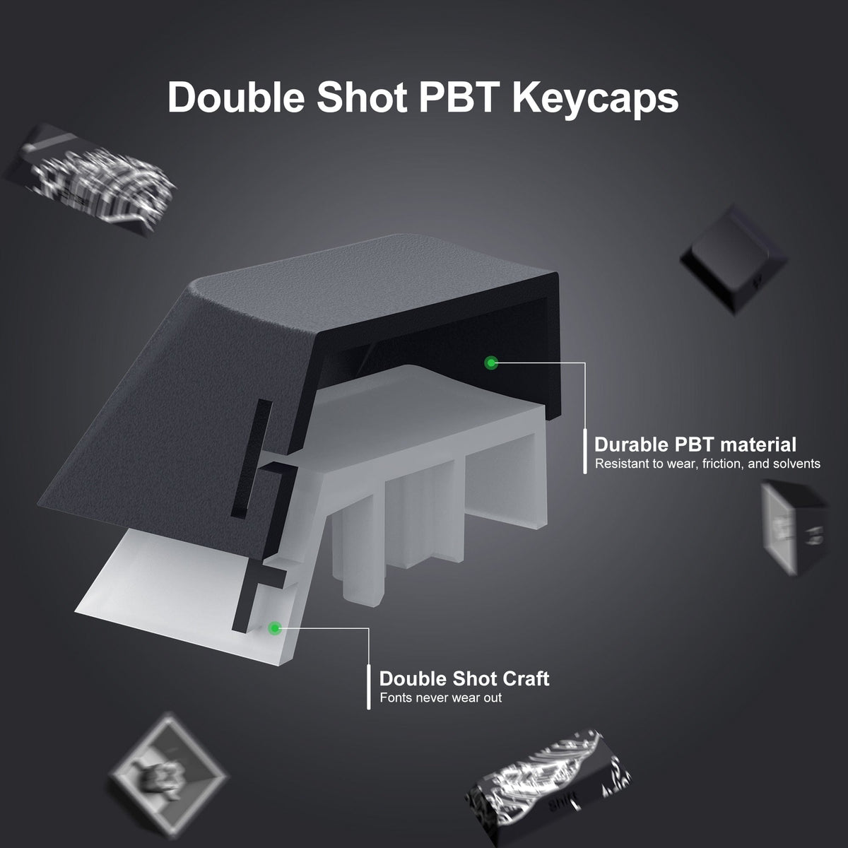 XVX Wave of Kanagawa Cherry Profile Side Print Dye-sub PBT Keycap Set (131-Key) - A-1 Thread Vault