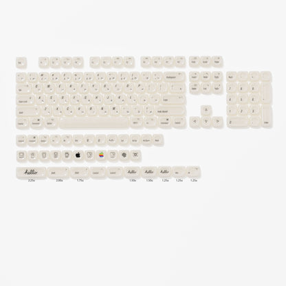 XVX White Chocolate MOA Profile Translucent 139-Key PC Keycap Set - A-1 Thread Vault