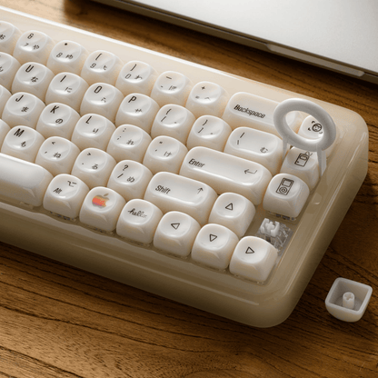 XVX White Chocolate MOA Profile Translucent 139-Key PC Keycap Set - A-1 Thread Vault