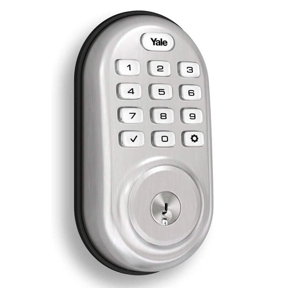 Yale Security Assure Keypad Door Lock Push Button YRD210-ZW-605 - A-1 Thread Vault