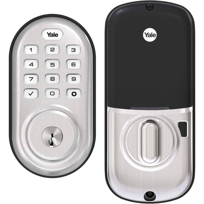 Yale Security Assure Keypad Door Lock Push Button YRD210-ZW-605 - A-1 Thread Vault