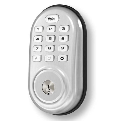 Yale Security Assure Keypad Door Lock Push Button YRD210-ZW-605 - A-1 Thread Vault