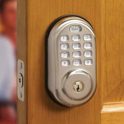 Yale YRD210-ZW-619 Z-Wave Push Button Deadbolt - A-1 Thread Vault