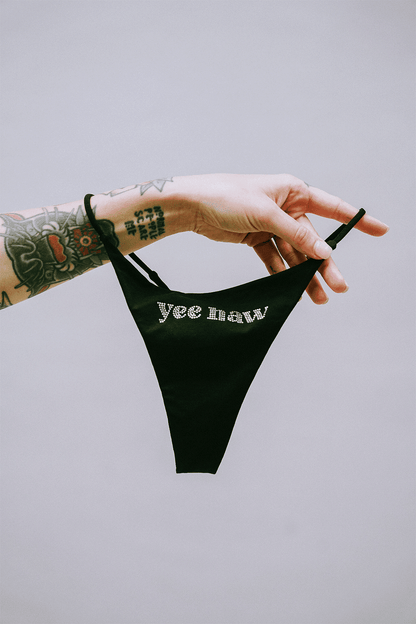 Yee Haw Rhinestone Thong - A-1 Thread Vault