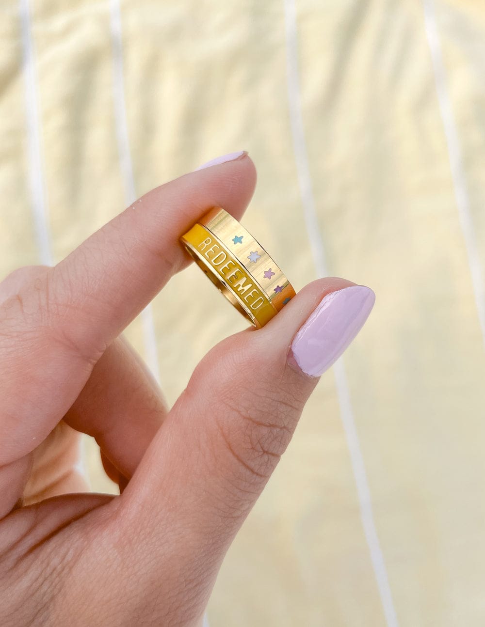 Yellow Enamel Redeemed Ring - A-1 Thread Vault