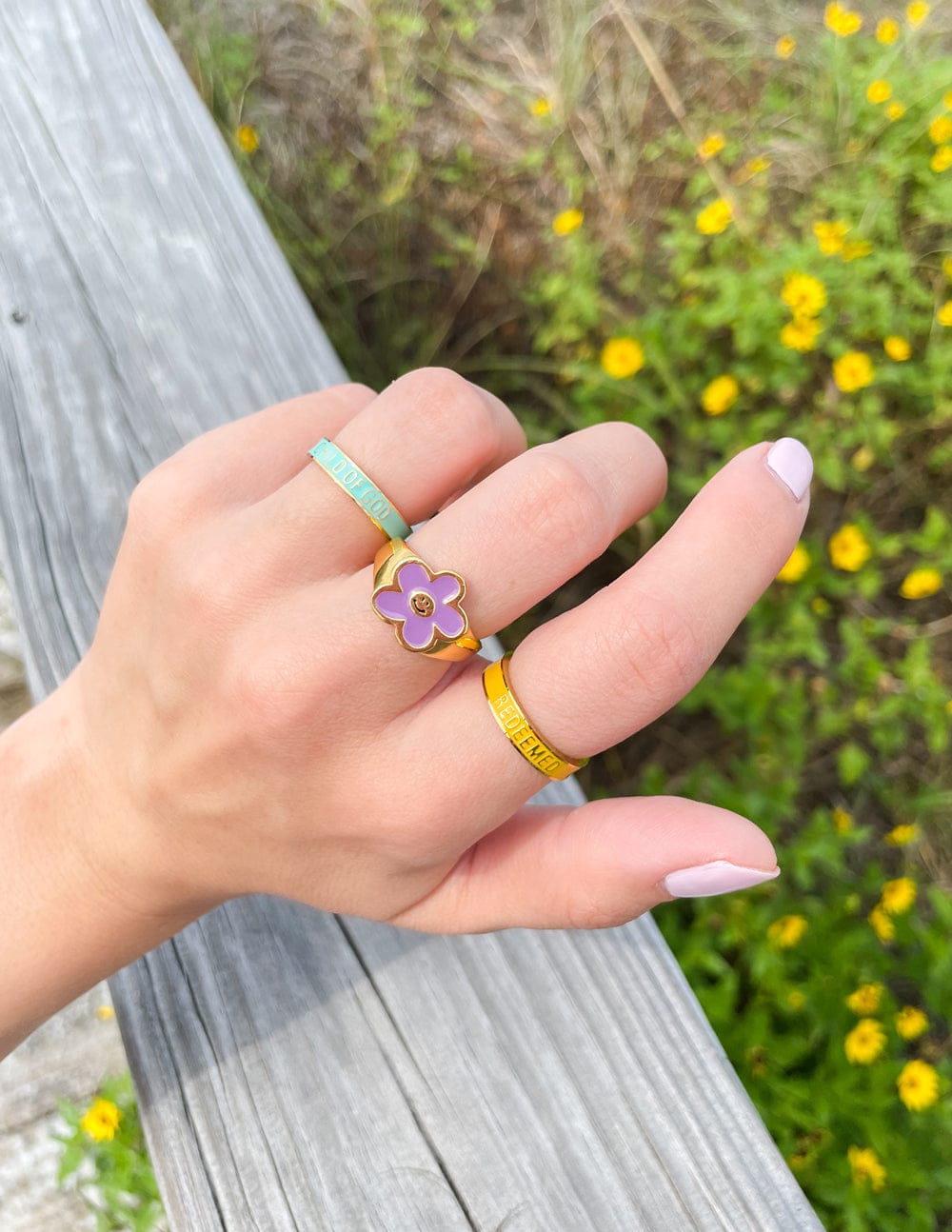 Yellow Enamel Redeemed Ring - A-1 Thread Vault