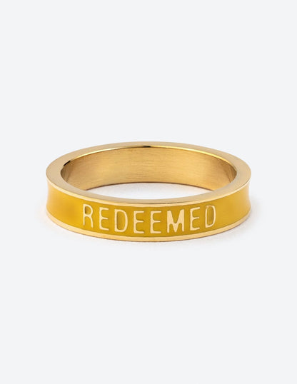 Yellow Enamel Redeemed Ring - A-1 Thread Vault