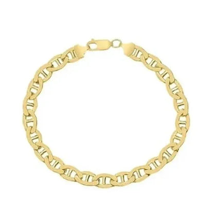Yellow Gold Cuban, Mariner, Figaro, or Rope Bracelet Gold Filled High Polish Finish - A-1 Thread Vault