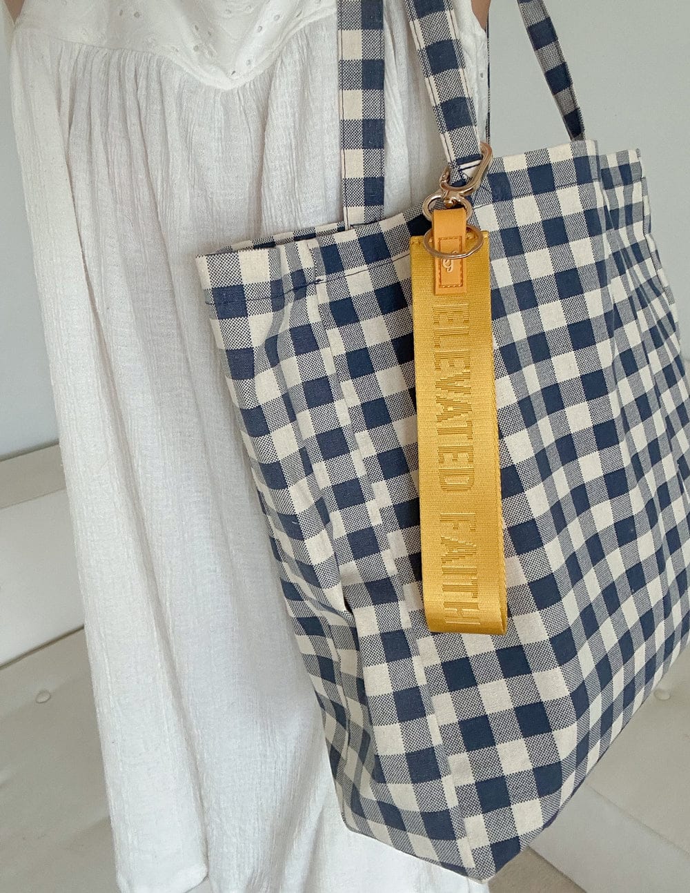 Yellow Oversized Logo Keychain - A-1 Thread Vault